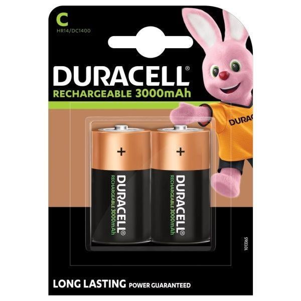 Акумулятори Duracell Rechargeable C/HR14/DC1400 3000 mAh 2 шт.