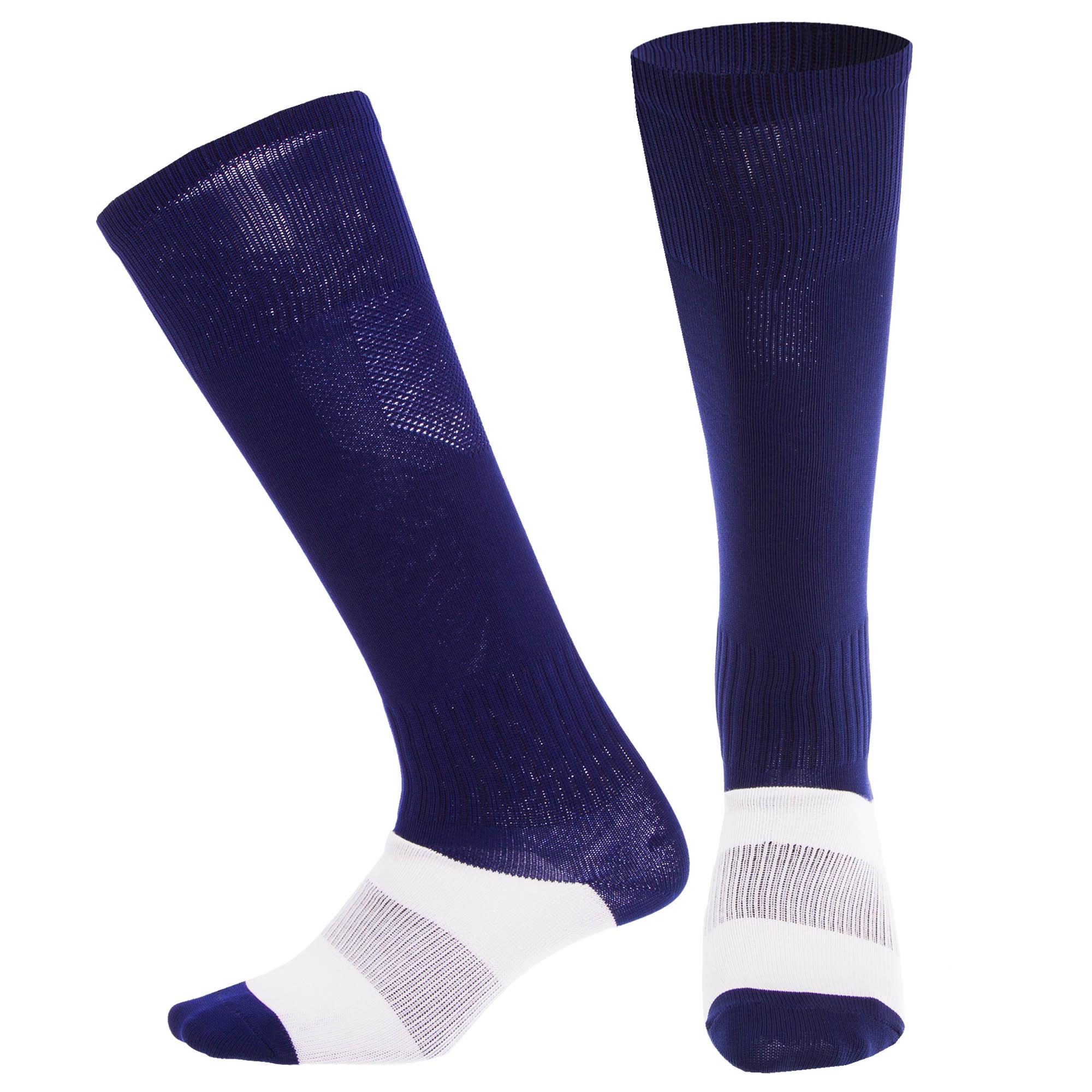 Гетры футбольные юниорские Zelart KS-08M р. 32-39 Темно-синий (DR011105)