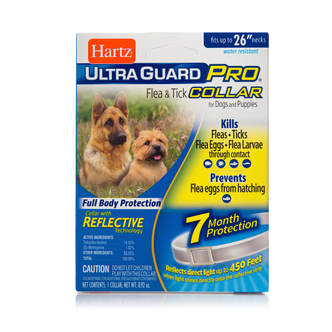 Ошейник от блох и клещей для собак Hartz UltraGuard Pro светоотражающий 66 см (H15593)