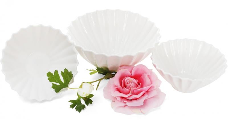 Набор фарфоровых салатников White City Волна 2 шт. 1600 мл Белый - фото 2 Набор фарфоровых салатников White City Волна 2 шт. 1600 мл Белый - фото 2