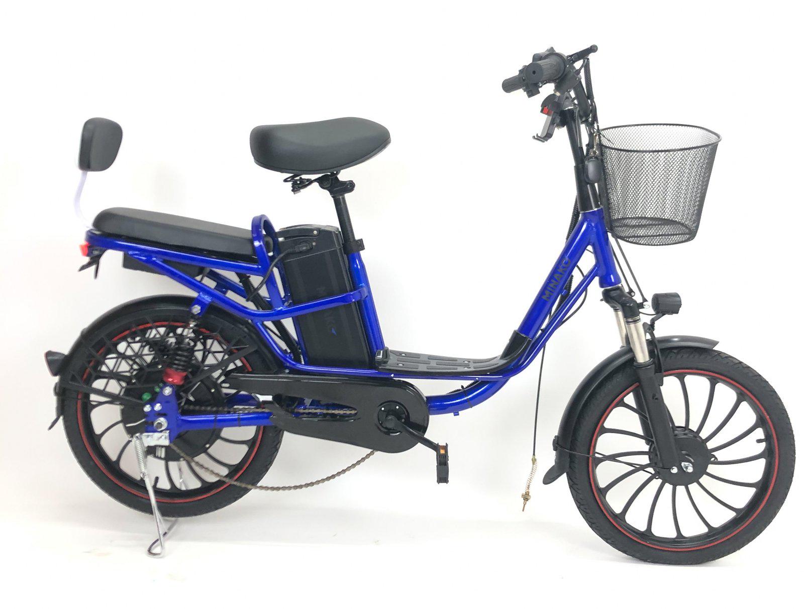 Электровелосипед двухместный MINAKO V4 PRO 800W/60V/24Ah/+Pas система Синий (25581764)