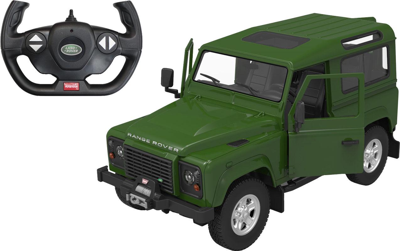Машинка детская на радиоуправлении Rastar Land Rover Defender 1:14 Зеленый (454.00.28)