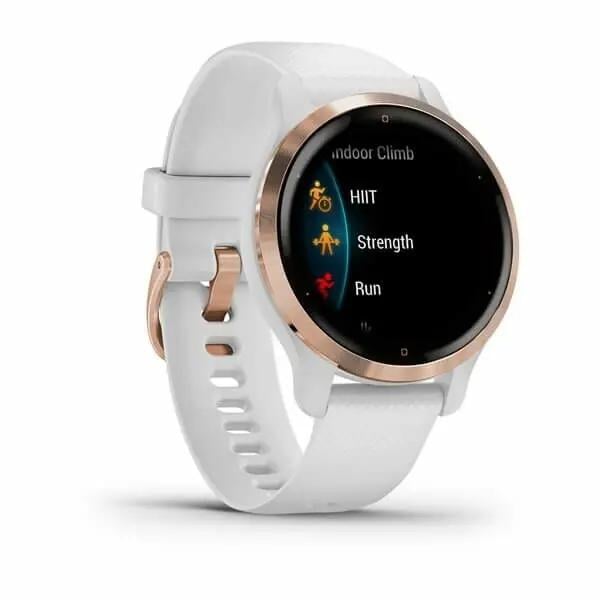 Смарт-годинник Garmin Venu 2S Rose Gold Bezel with White Case and Silicone Band (010-02429-13/03) - фото 2