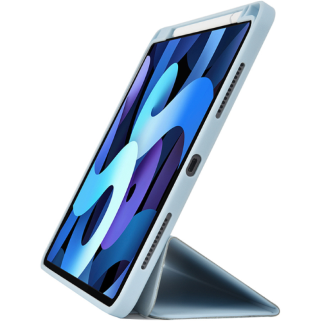 Чехол-книжка Wiwu Skin Feeling Protective Case for iPad Pro 12,9 5th Gen 2021 M1 6th Gen 2022 M2 Light Blue - фото 3