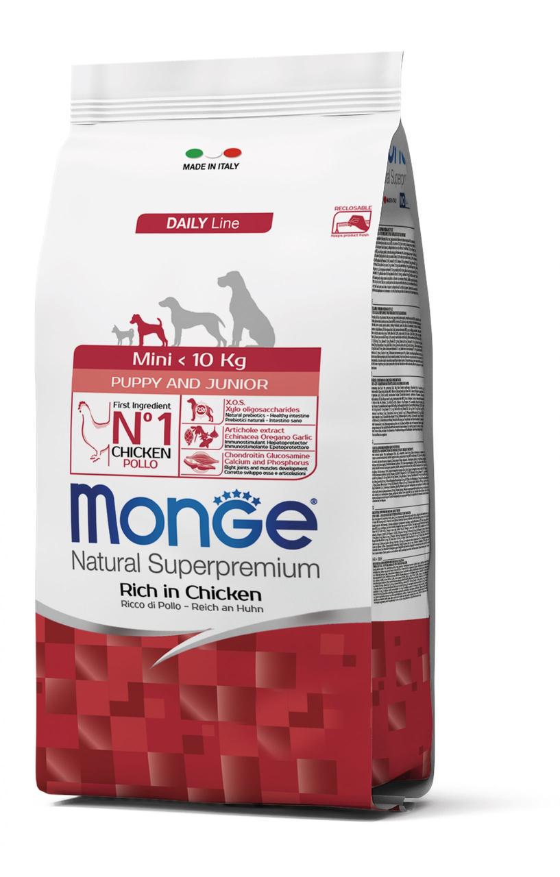 Корм для собак Monge Mini Puppy&Junior Курка з рисом 3 кг (70004015)