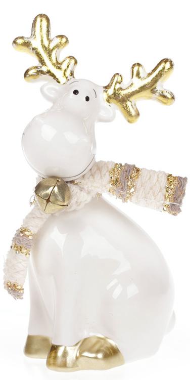 Фигурка декоративная Олень с золотыми рогами 14,1 см (BD-834-230)