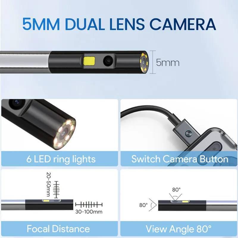 Відеоендоскоп Teslong NTS500B-DL 2 камери 5 мм 5 м (1156) - фото 5 Відеоендоскоп Teslong NTS500B-DL 2 камери 5 мм 5 м (1156) - фото 5