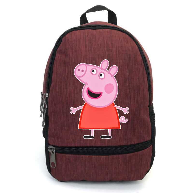 Шкільний рюкзак підлітковий Cappucino Toys Свінка Пеппа PIG 006 12,5 л Бордовий (1670545689)
