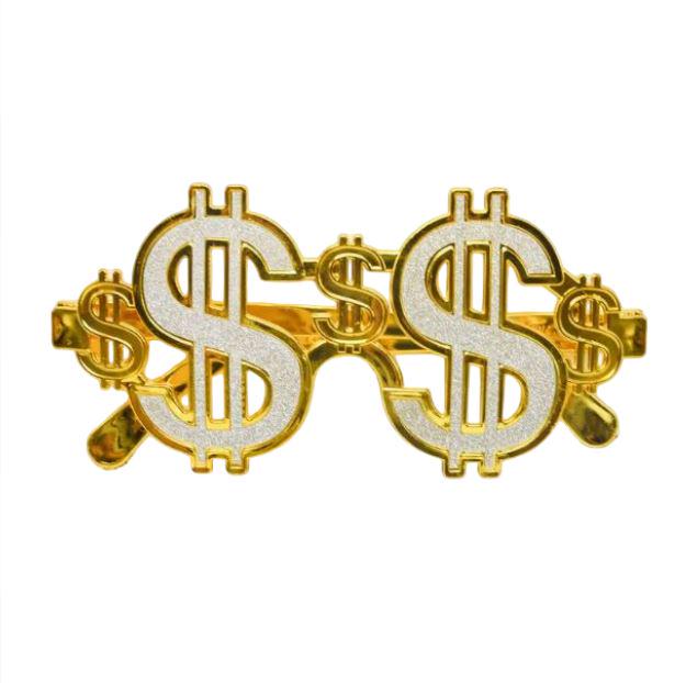 Очки для вечеринок Dollar Gold (2940879452)