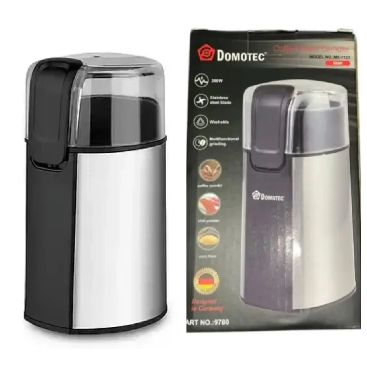 Кавомолка електрична Domotec MS-7123 280 Вт (9780) - фото 5 Кавомолка електрична Domotec MS-7123 280 Вт (9780) - фото 5