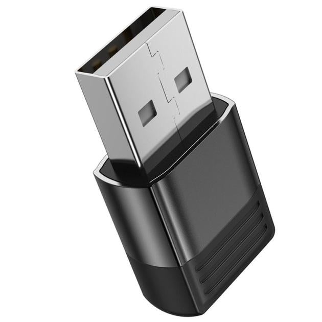 Перехідник Borofone BV18 ​​USB Male to Type-C female USB Black - фото 2