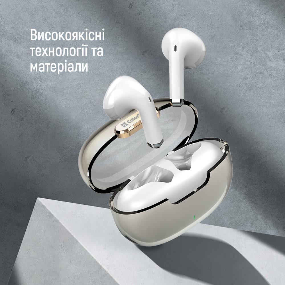 Навушники СolorWay Slim TWS-2 Earbuds White (CW-TWS2WT) - фото 2