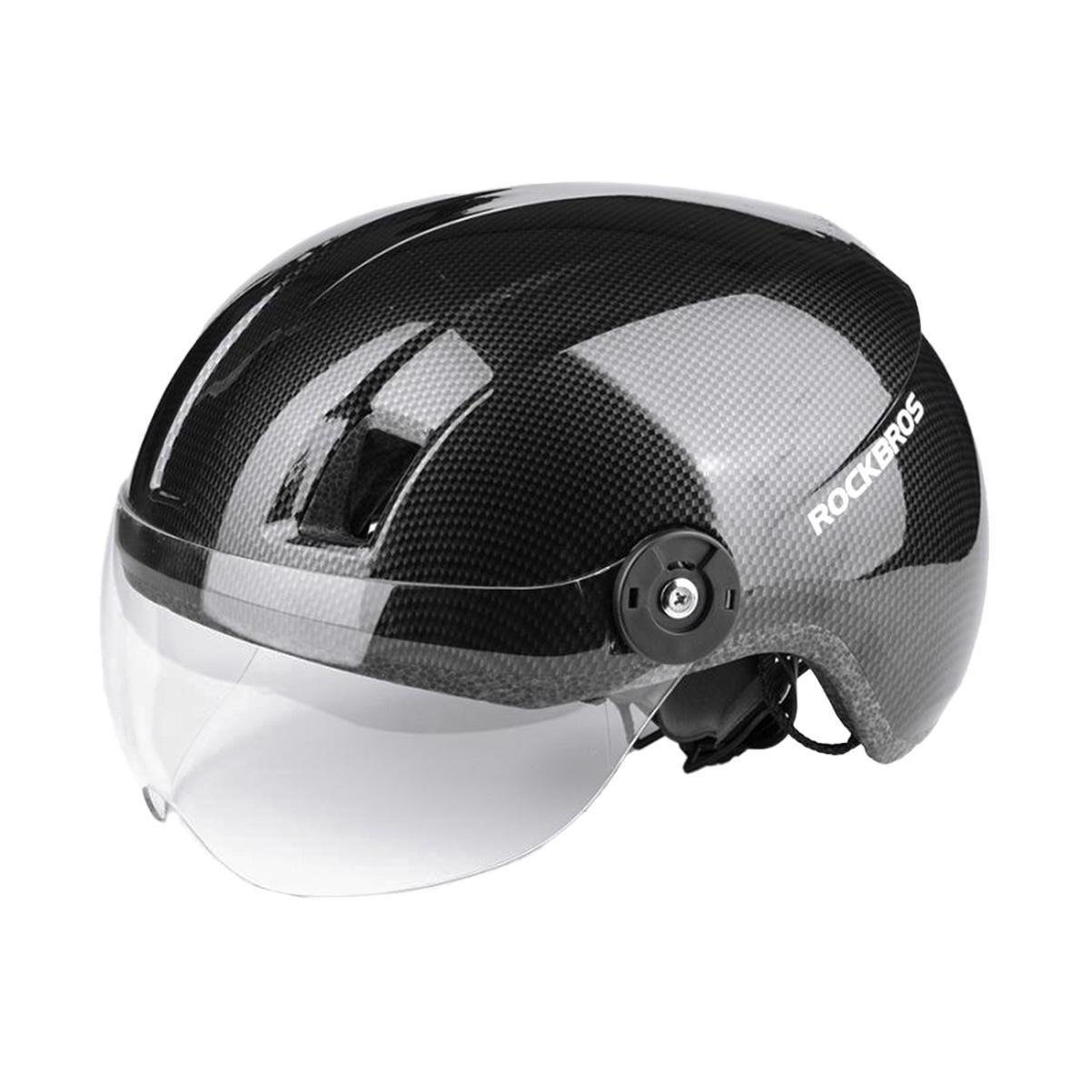 Велосипедный шлем Rockbros MT-095 58-62 см In-Mold Черный под карбон (RB-MT-095-3858)