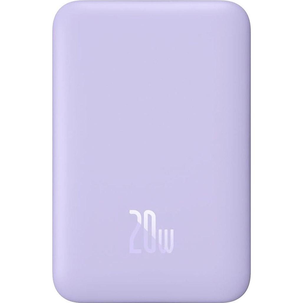 Зовнішній акумулятор Baseus Magnetic Mini Wireless Fast Charge 10000mAh 20W Purple (PPCX110105)