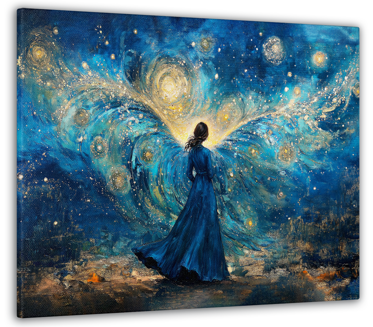 Картина на холсте МАКО загадочная девушка в синем 50x70 см (MK10568_5070) Картина на холсте МАКО загадочная девушка в синем 50x70 см (MK10568_5070)