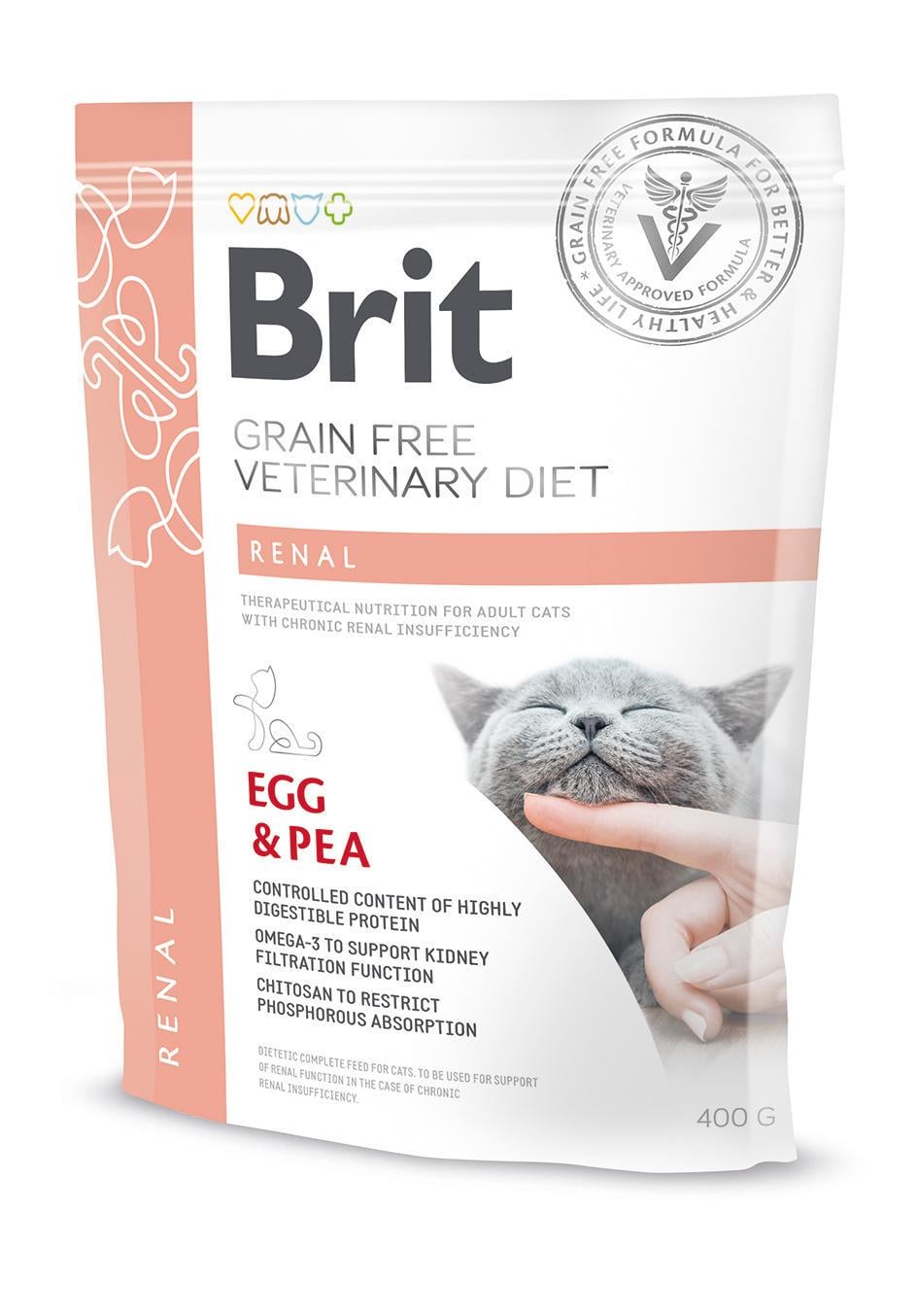 Корм сухой Brit GF Veterinary Diets Cat Renal 0,4 кг Корм сухой Brit GF Veterinary Diets Cat Renal 0,4 кг