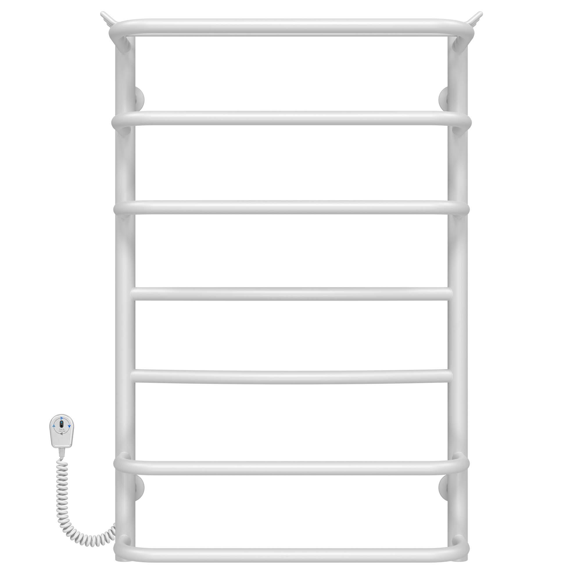Полотенцесушитель электрический Deffi Юность П7 EF16 нержавеющая сталь 400х800 мм Белый (C.YU.80.40.7.EWL5)