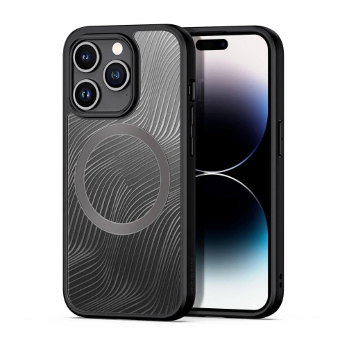 Противоударный чехол для Apple iPhone 15 Pro DUX DUCIS Aimo MagSafe / Black