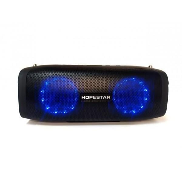 Потужна портативна світиться Bluetooth колонка Hopestar A6 Party Black