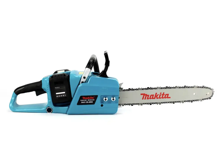 Пила цепная аккумуляторная Makita 40 В шина 40 см 14 м/с 9000 об/мин 2 АКБ 5 А/ч
