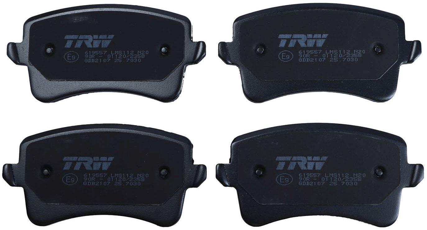 Комплект тормозных накладок дисковый тормоз TRW GDB2107