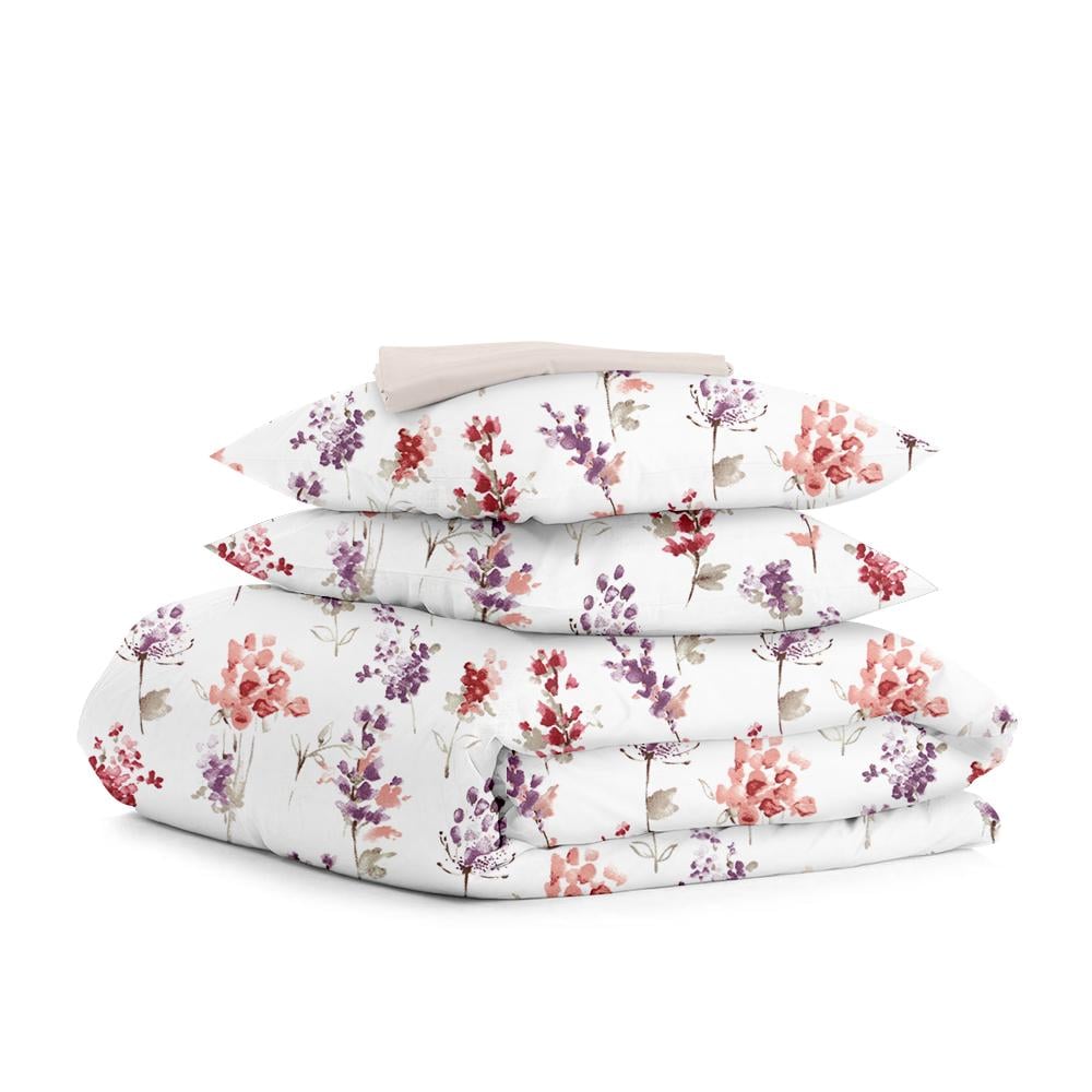 Постель двуспальная Cosas Watercolor Flowers с простыней на резнике 180х220 см (4822052144855)