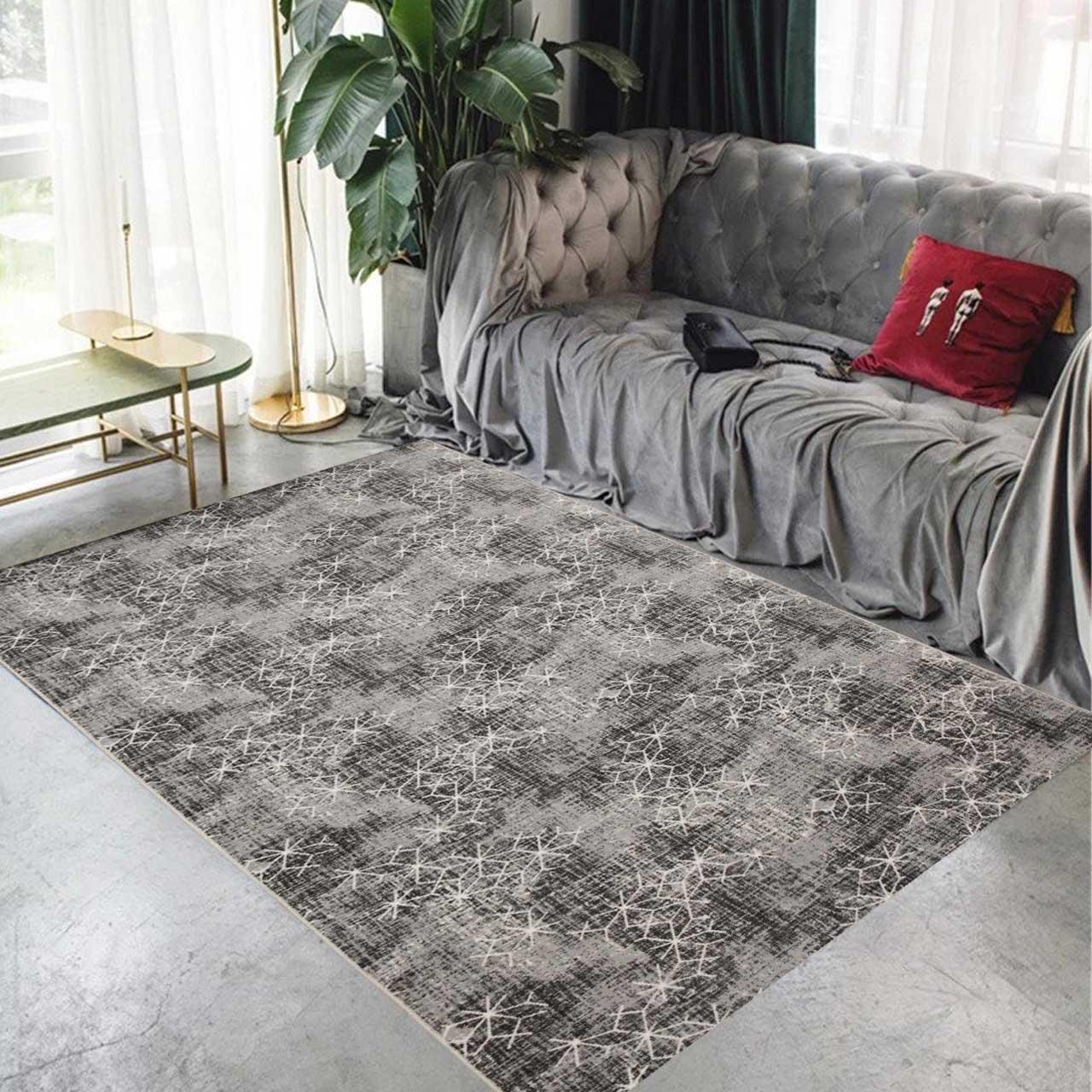 Ковер на силиконовой основе противоскользящий DAKARIA Soft Run 3022G 2x2 м Серый (00-00019718) - фото 2 Ковер на силиконовой основе противоскользящий DAKARIA Soft Run 3022G 2x2 м Серый (00-00019718) - фото 2