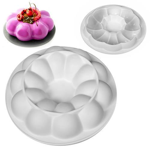 Форма для випічки мусів та желе Stenson MH-3048 силіконова Квітка (eb9b4bc5) - фото 2