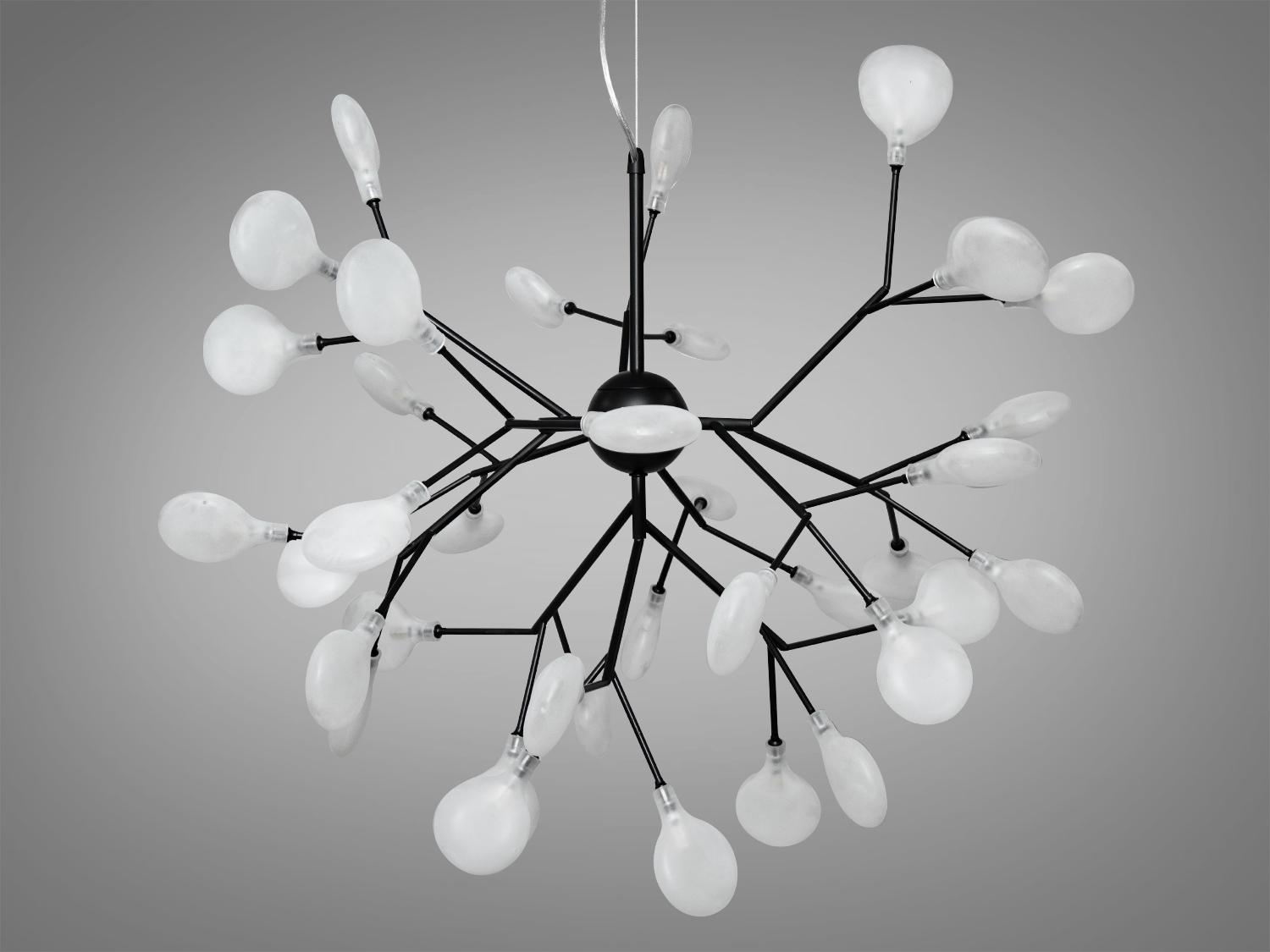 Люстра подвесная Светлячок 36 ламп Черный (887-36A BK) - фото 2 Люстра подвесная Светлячок 36 ламп Черный (887-36A BK) - фото 2