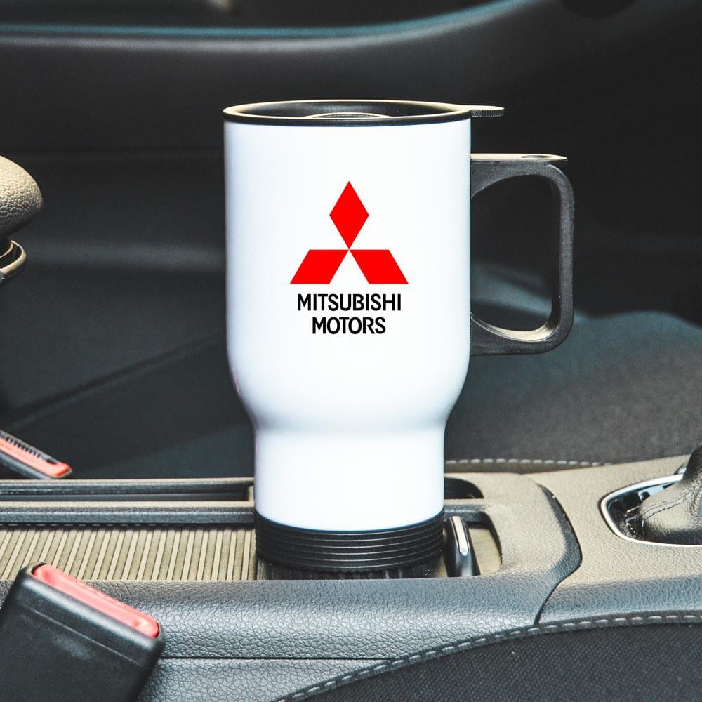 Термокружка автомобильная с логотипом Mitsubishi 450 мл Белый (22802293)