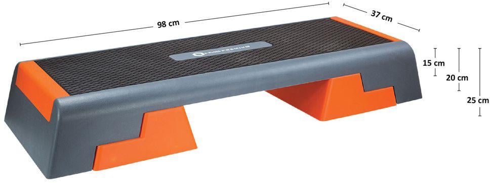 Степ-платформа HMS Step AS007 Серо-оранжевый (310802) - фото 10