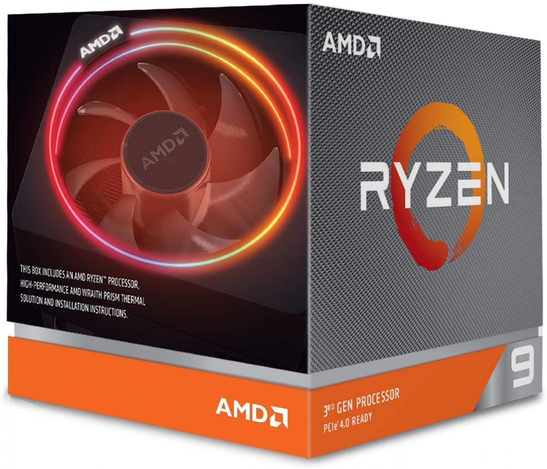 Процессор CPU AMD RYZEN 9 3900X 3.8GHZ SOCKET-AM4 BOX (100-100000023BOX) - фото 1