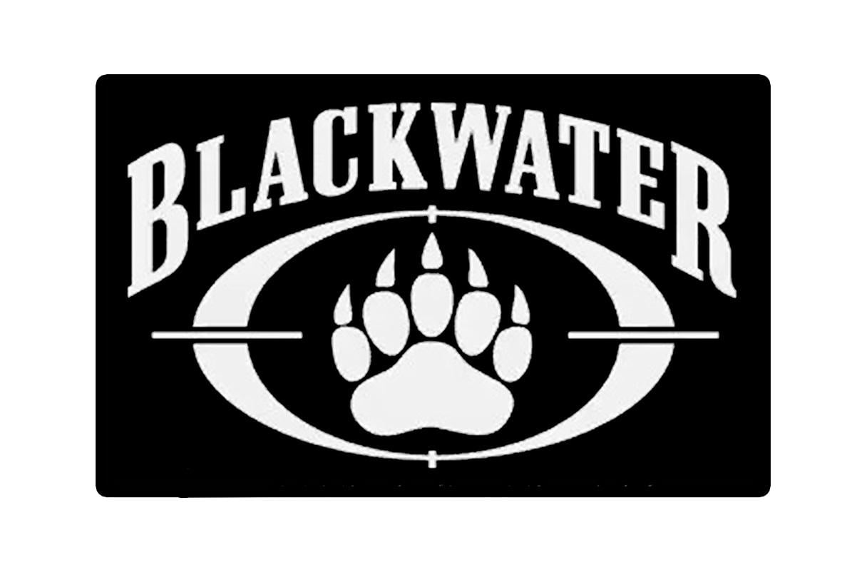 Шеврон-патч Blackwater Worldwide Лапа на липучке Черно-белый (BLACKWATER)