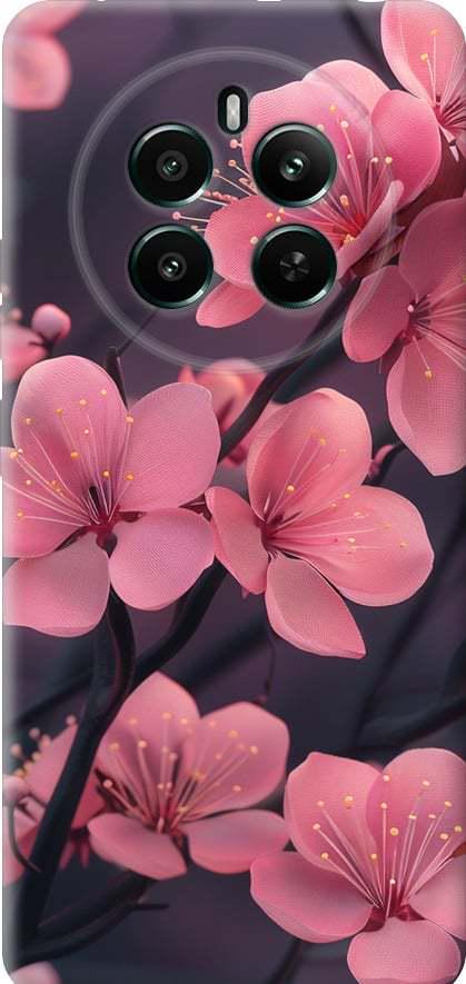 Чехол на Realme 12+ Пурпурная сакура (6075u-3650-42517)