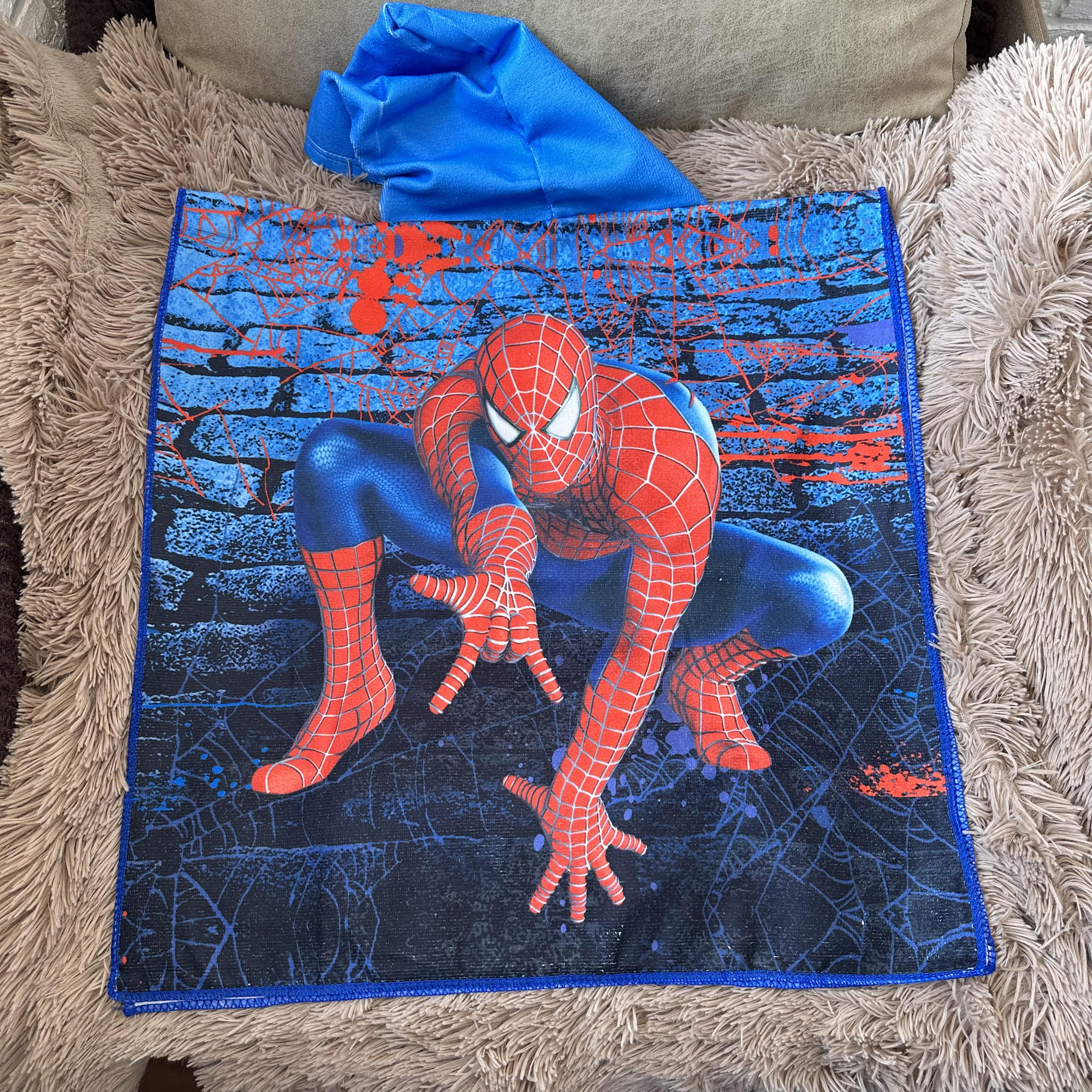 Пончо-рушник дитячий з малюнком з капюшоном мікрофібра 60x60 см (27458869) - фото 6 Пончо-рушник дитячий з малюнком з капюшоном мікрофібра 60x60 см (27458869) - фото 6