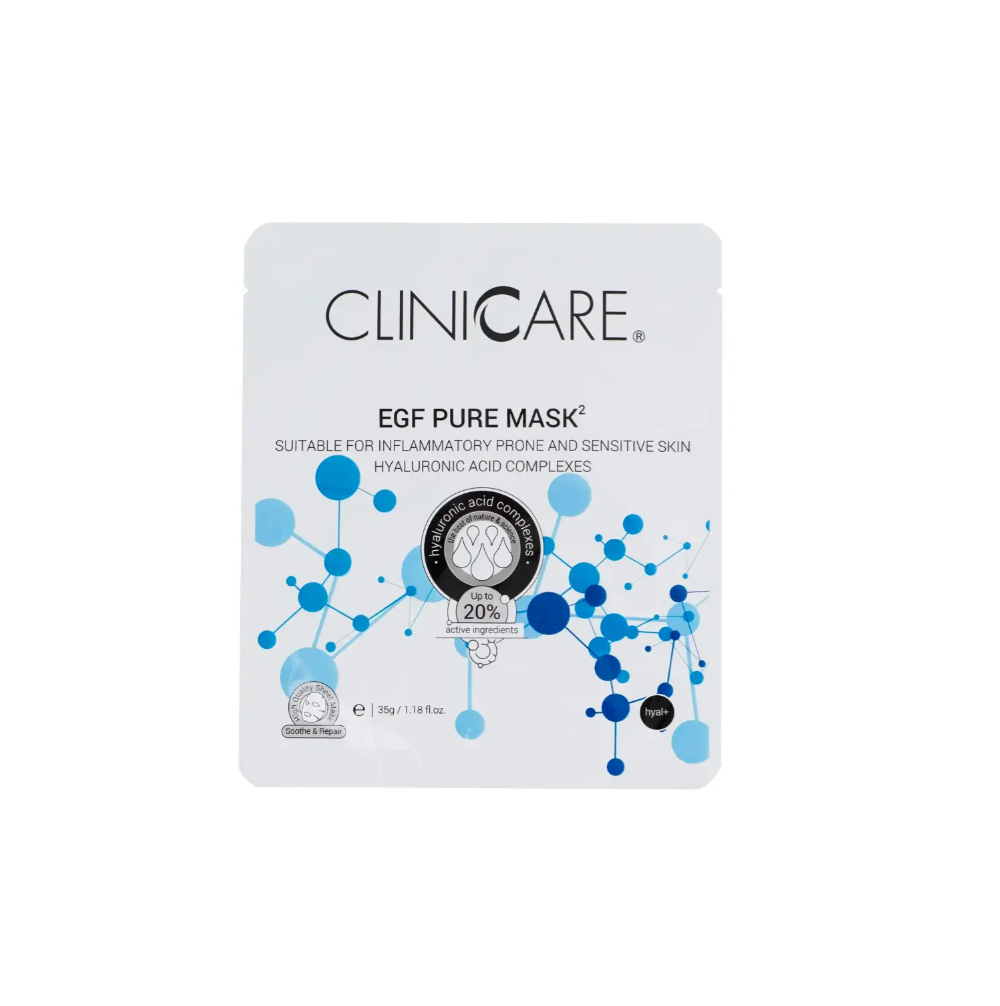 Очищуюча маска ClinicCare EGF PURE mask з 1% гіалуронової кислоти 35 г Очищуюча маска ClinicCare EGF PURE mask з 1% гіалуронової кислоти 35 г