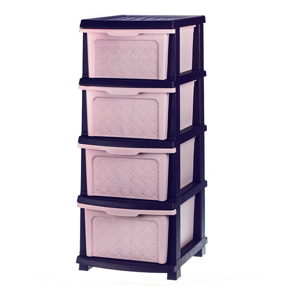 Пластиковый комод R-plastic 34x40x86 см Фиолетовый