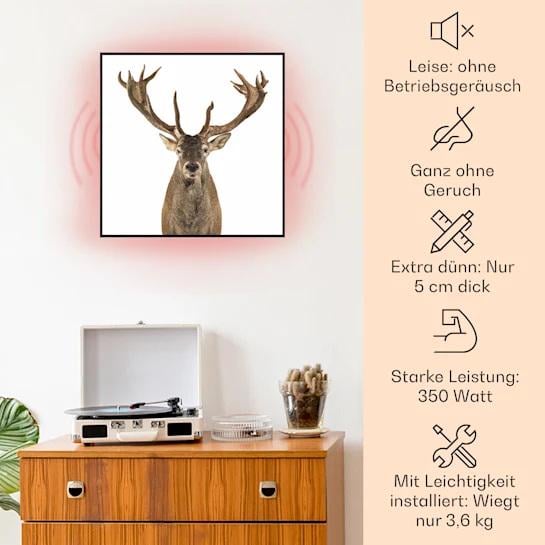 Инфракрасный обогреватель умный KLARSTEIN Wonderwall air art deer 7 м² (10037831) - фото 6