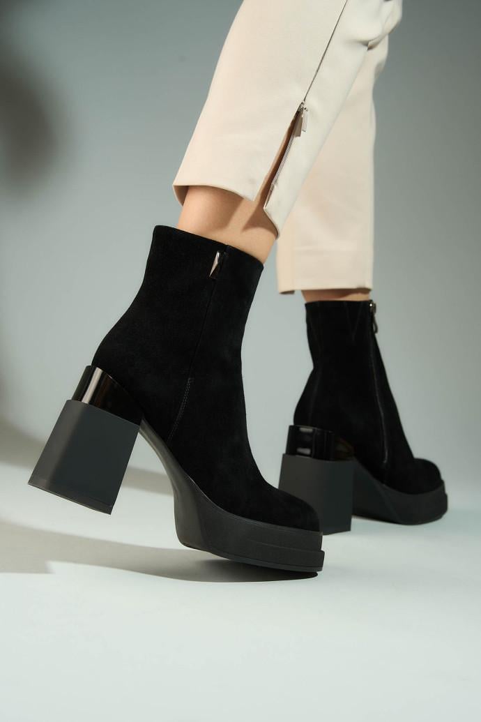 Ботильйони жіночі Fabio Monelli р. 39 Чорний (178107) - фото 2 Ботильйони жіночі Fabio Monelli р. 39 Чорний (178107) - фото 2