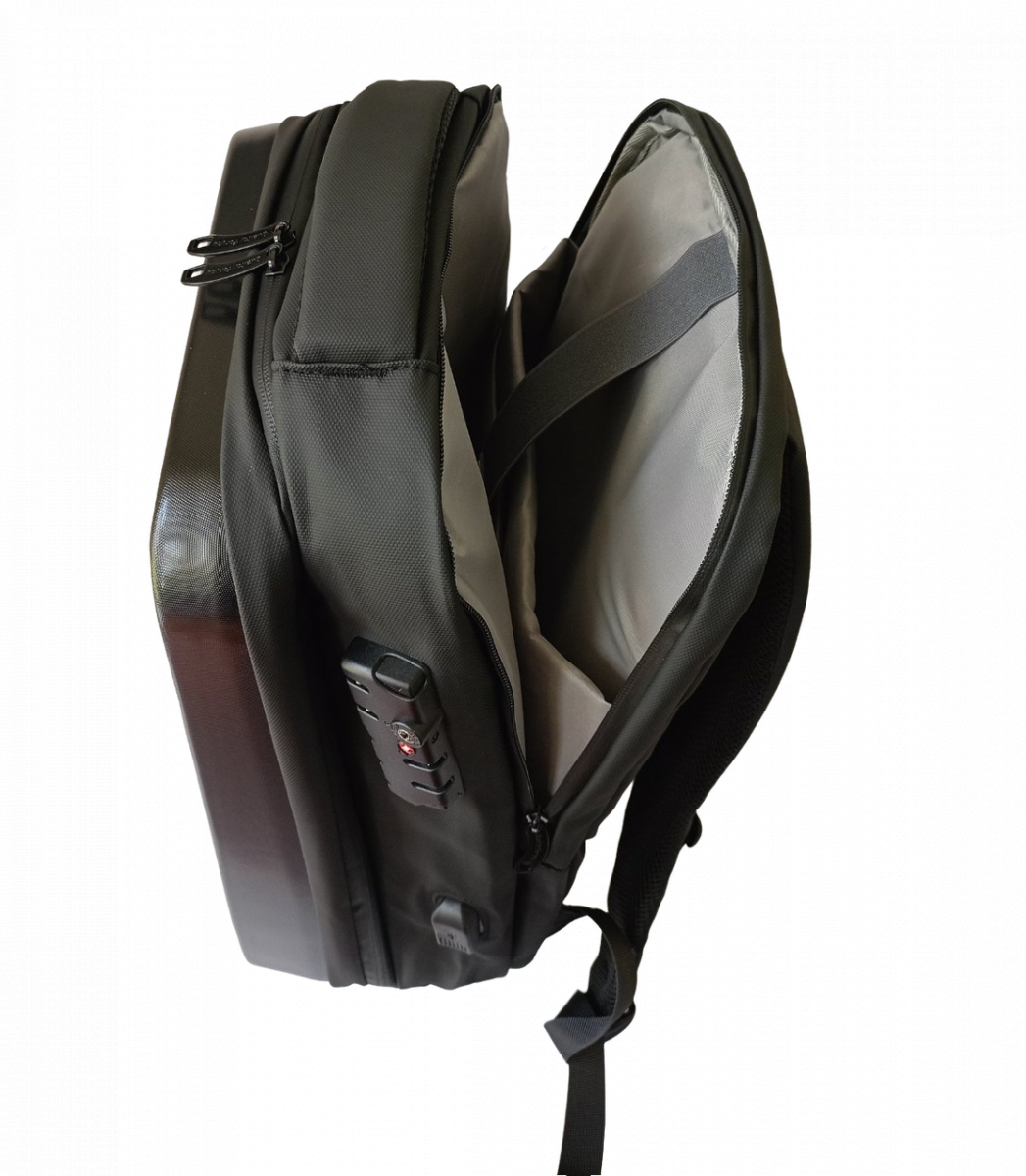 Рюкзак с кодовым замком для ноутбуков 17 USB с креплением для чемодана (СР-5807-2) - фото 8