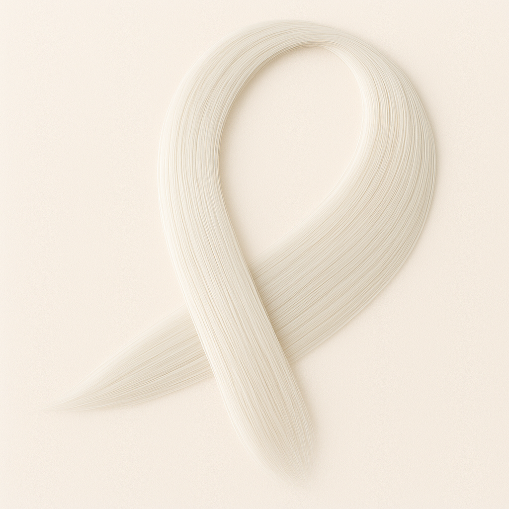 Пасмо прямого термостійкого волосся на шпильці 60 см Білий блонд (K0866-8)