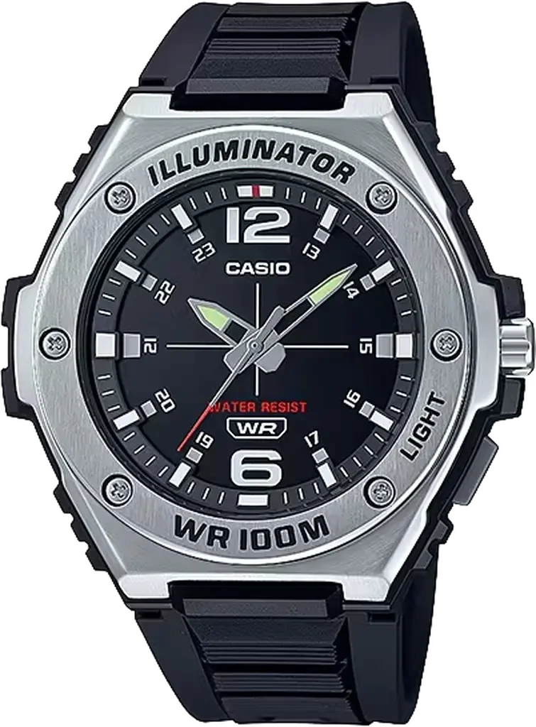 Наручные часы мужские Casio Timeless Collection MWA-100H-1A с водозащитой 100 м/подсветкой Черный (3151092518)