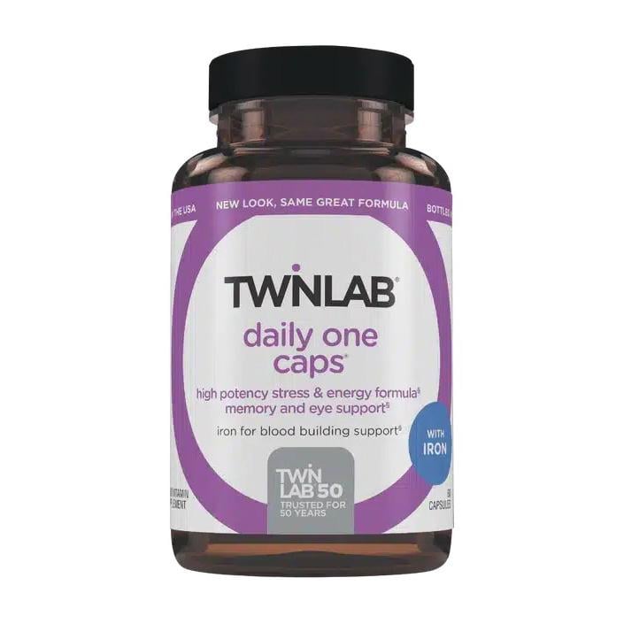 Мультивитамины и минералы без железа с лютеином Twinlab Daily One Caps with Iron 60 капс.