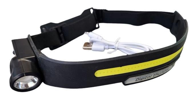 Ліхтар налобний акумуляторний Thunder 518 з датчиком руху XPE+COB (1975248407)