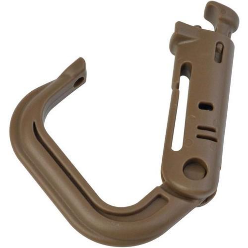 Карабін фіксатор D-подібний Tornado Grimloc MOLLE 4 шт. Khaki (11198491) - фото 4 Карабін фіксатор D-подібний Tornado Grimloc MOLLE 4 шт. Khaki (11198491) - фото 4