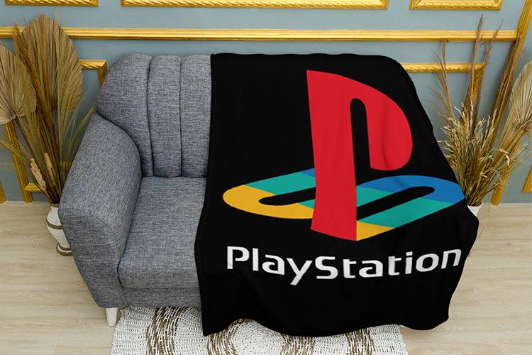 Плед PlayStation Logo Black background плюш двухслойный 135х150 см (113018-2) Плед PlayStation Logo Black background плюш двухслойный 135х150 см (113018-2)
