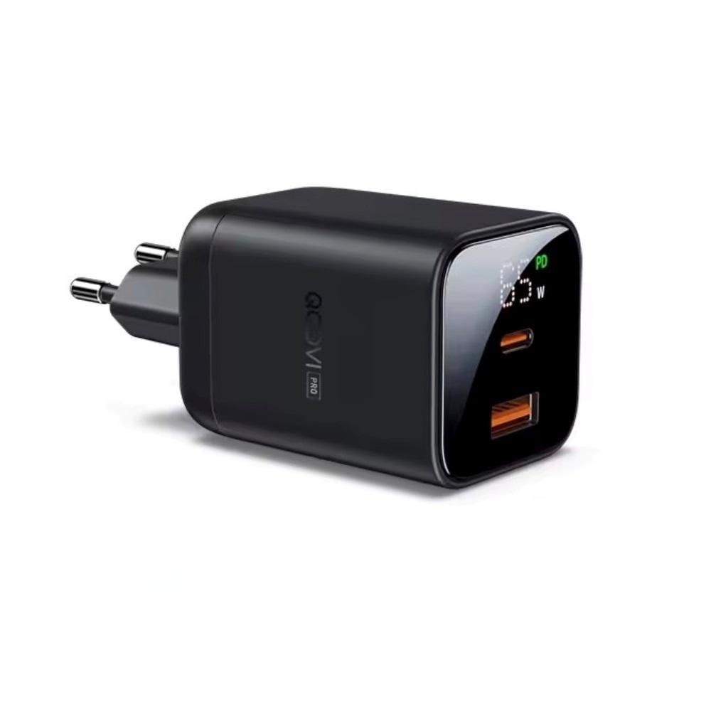 Зарядное устройство Qoovi 65W GaN PD USB-C+USB-A (38301645)