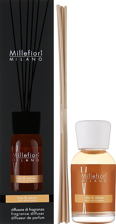 Диффузор ароматический Millefiori Milano Lime and Vetiver 250 мл (1713147025)