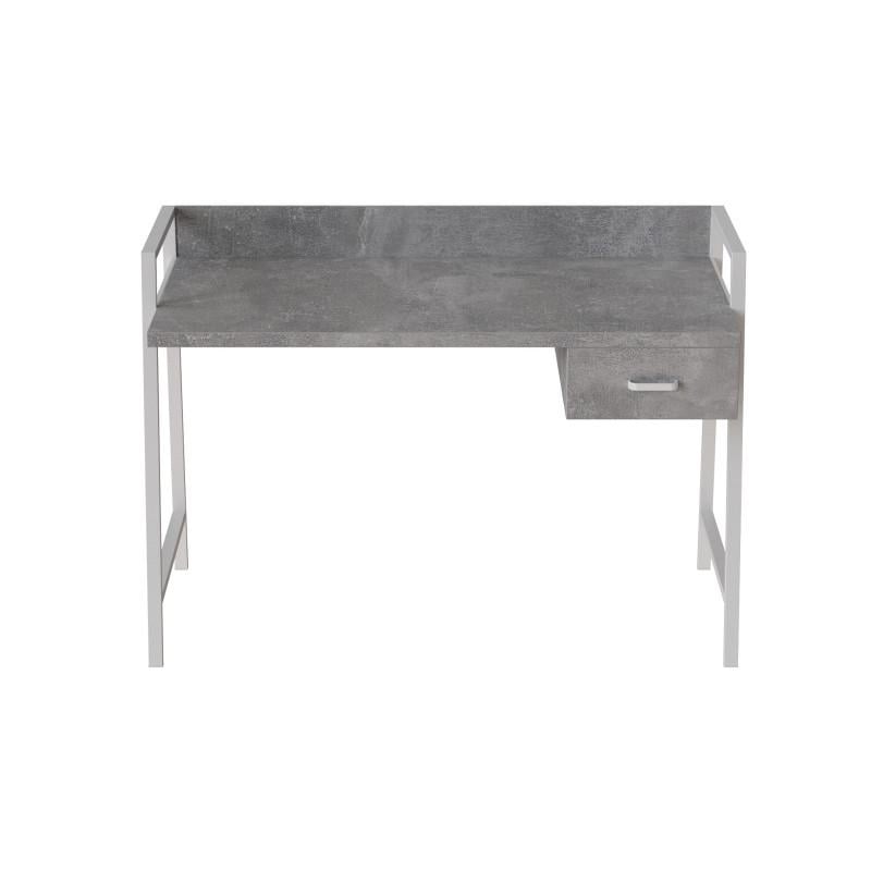 Письменный стол Ferrum-decor Komfort металл/ДСП 32 мм Белый/Бетон (FRD-103442)