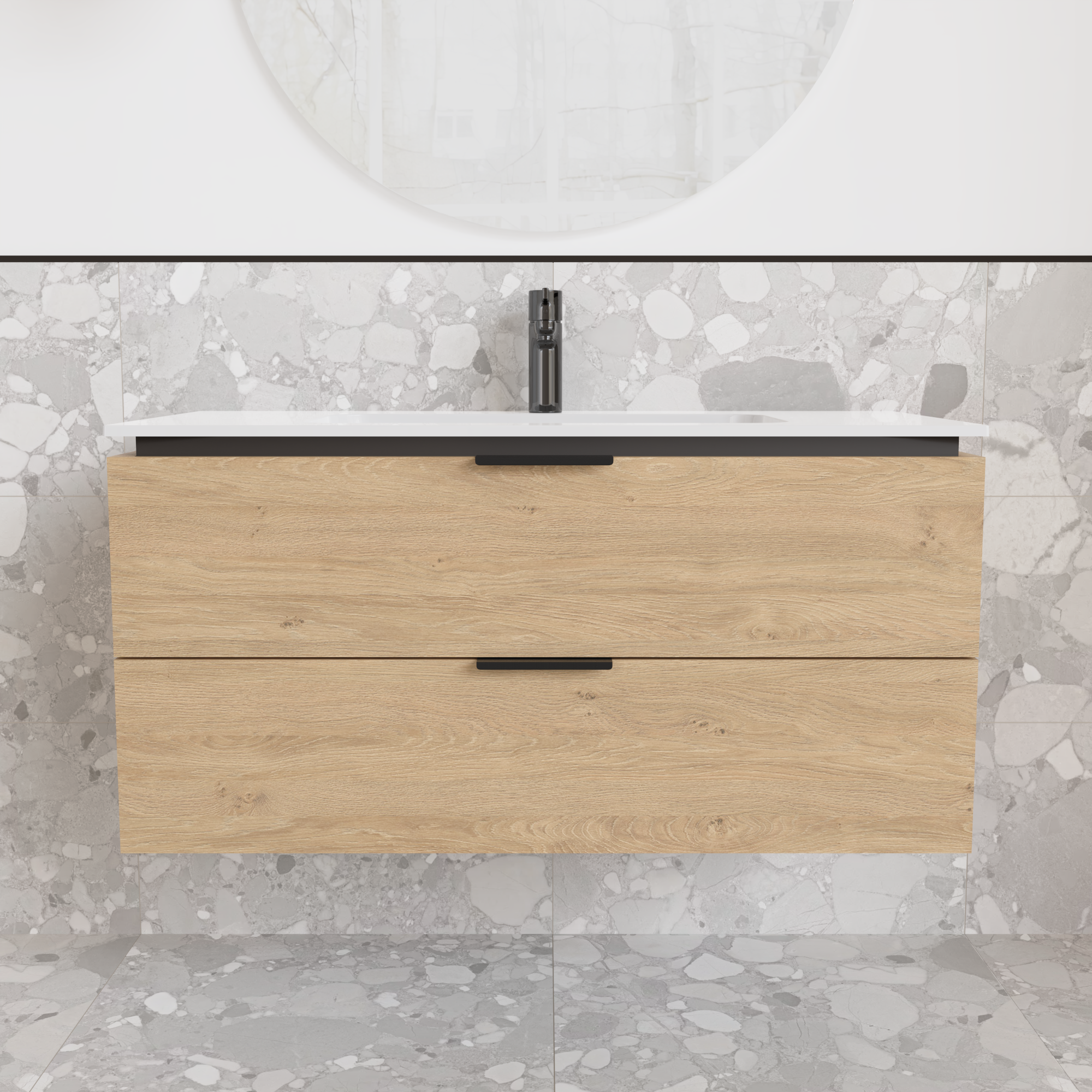 Тумба подвесная с раковиной MVK Vostok Icon 100 В2 1000х450х530 мм Дуб каменный (p2100db) - фото 1 Тумба подвесная с раковиной MVK Vostok Icon 100 В2 1000х450х530 мм Дуб каменный (p2100db) - фото 1